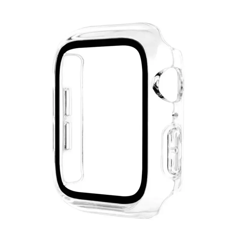 Puzdro na smartwatch LAUT Shield transparentné sklo polykarbonát PC pre Apple Watch 44/45mm