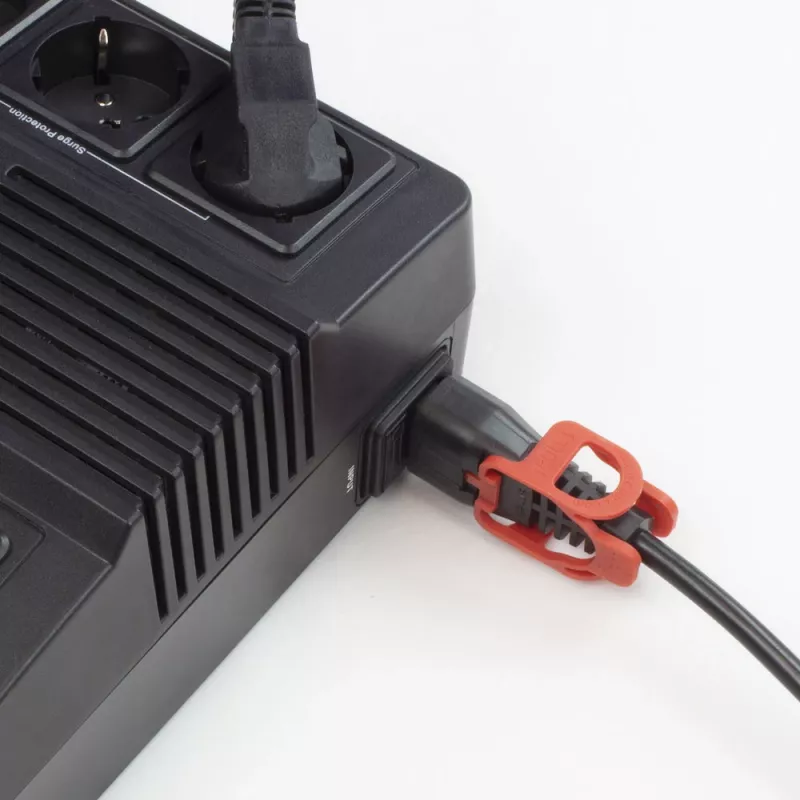 ACT napájací kábel CEE 7/7 konektor samec (zahnutý) - C13 IEC Lock+ čierny 1 m, EL341S