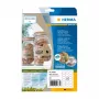 Samolepiaca etiketa HERMA 10763 permanentná hnedá 360 kusov elipsa 63,5x42,3 mm