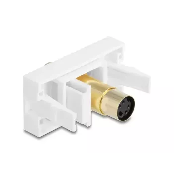 DeLOCK 90872 káblový adaptér Mini-DIN 4-pólový biely