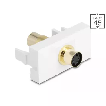 DeLOCK 90872 káblový adaptér Mini-DIN 4-pólový biely