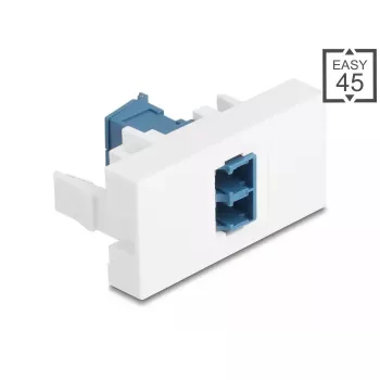 DeLOCK 90876 káblový adaptér LC Duplex modrý biely