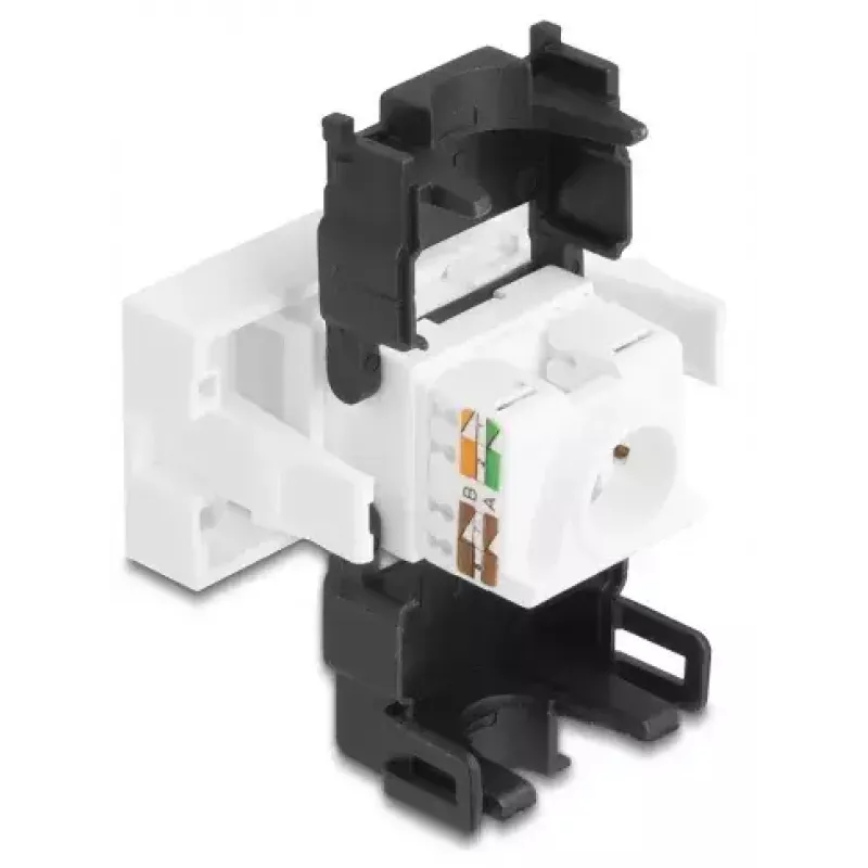DeLOCK 90879 káblový adaptér RJ45 LSA 180° čierny biely