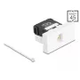 DeLOCK 90879 káblový adaptér RJ45 LSA 180° čierny biely