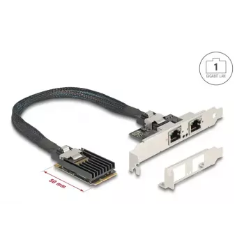 DeLOCK 95280 interný RJ-45 adaptér Mini PCI Express 4 Gbit/s