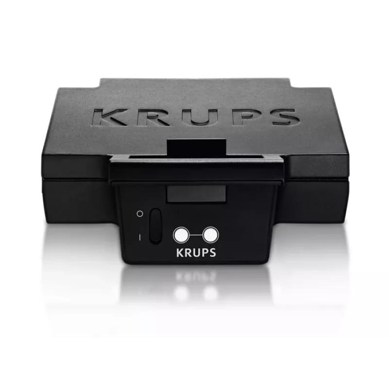 Sendvičovač KRUPS FDK461, 850 W, čierny, pripraví 4 sendviče, 234×265×108 mm