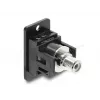 Keystone modul DELOCK 91112 — plochý RCA na RCA, čierny/biely