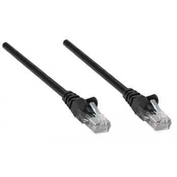 Intellinet sieťový patch kábel, Cat5e, 20 m, čierna, CCA, U/UTP, PVC, RJ45, pozlátené kontakty, snagless, booted, doživotná záruka