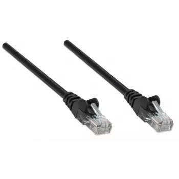 Intellinet sieťový patch kábel, Cat5e, 15 m, čierna, CCA, U/UTP, PVC, RJ45, pozlátené kontakty, ochrana proti zachyteniu, ochrana proti zlomeniu, doživotná záruka