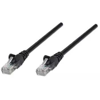 Intellinet sieťový patch kábel, Cat6, 7,5 m, čierna, CCA, U/UTP, PVC, RJ45, pozlátené kontakty, ochrana proti zachyteniu, ochranná priechodka proti zlomeniu, doživotná záruka
