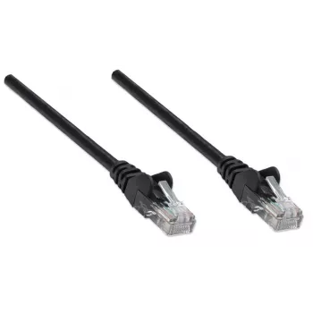 Intellinet sieťový patch kábel, Cat6, 7,5 m, čierna, CCA, U/UTP, PVC, RJ45, pozlátené kontakty, ochrana proti zachyteniu, ochranná priechodka proti zlomeniu, doživotná záruka