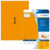 Neónové etikety HERMA A4 210x297 mm žiarivo oranžová papier matný 20 ks