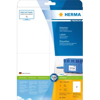 Samolepiaca tlačová etiketa HERMA 8630 A4 105x148 mm