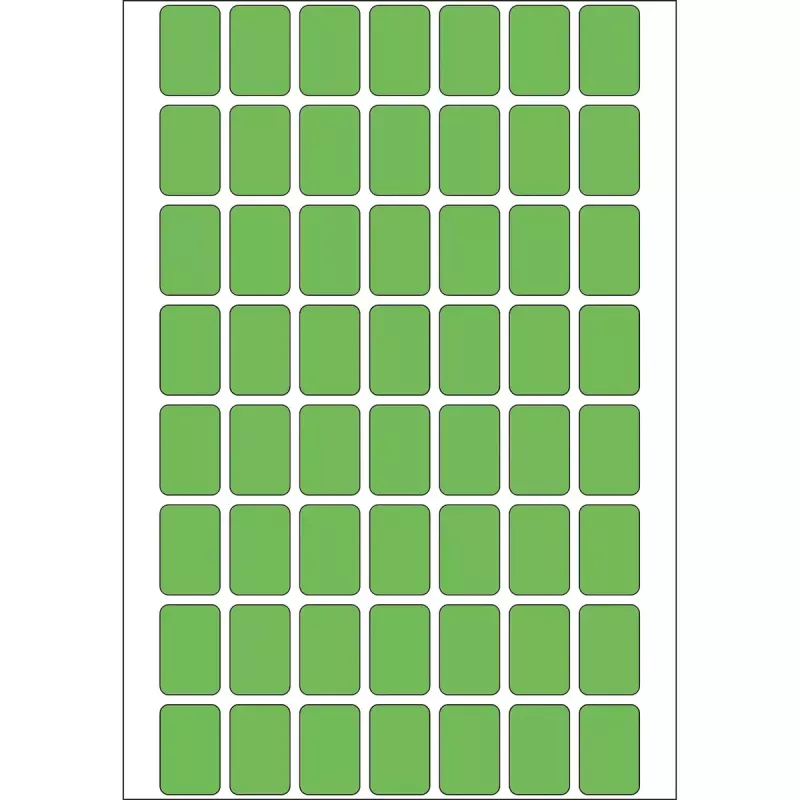 Univerzálne etikety HERMA 12x18 mm zelená papier matný na ručné popísanie