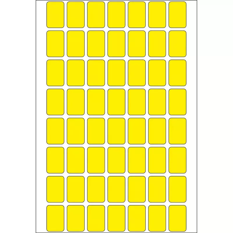 Viacúčelové etikety HERMA 12x18 mm žltý papier matný 1792 ks