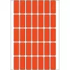 Viacúčelové etikety HERMA 12x30 mm červený papier matný na ručné popísanie