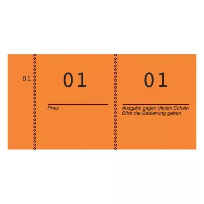 Vstupenka Avery 869-10-1 100 ks oranžová