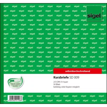 Obchodný formulár Sigel SD009