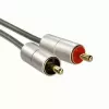 Hama 00080865 audio kábel 2 m 3,5 mm 2 x Cinch strieborný