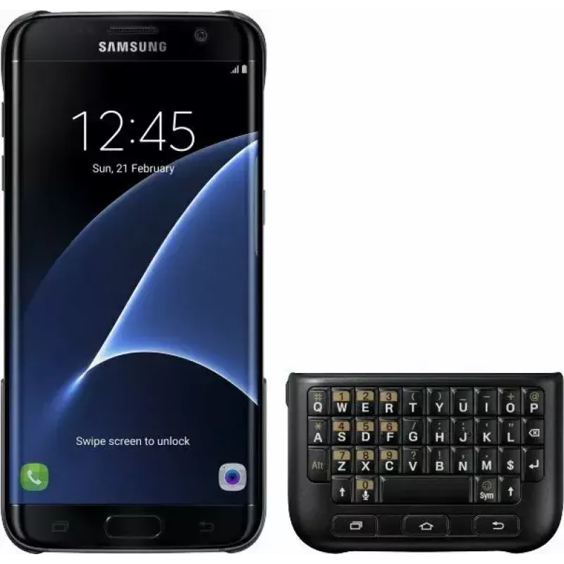 Samsung kryt s klávesnicou QWERTZ pre Galaxy S6 edge+, čierny (EJ-CG928MBEGDE)