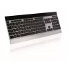Klávesnica Rapoo E9270P RF Wireless QWERTZ nemecká čierna strieborná