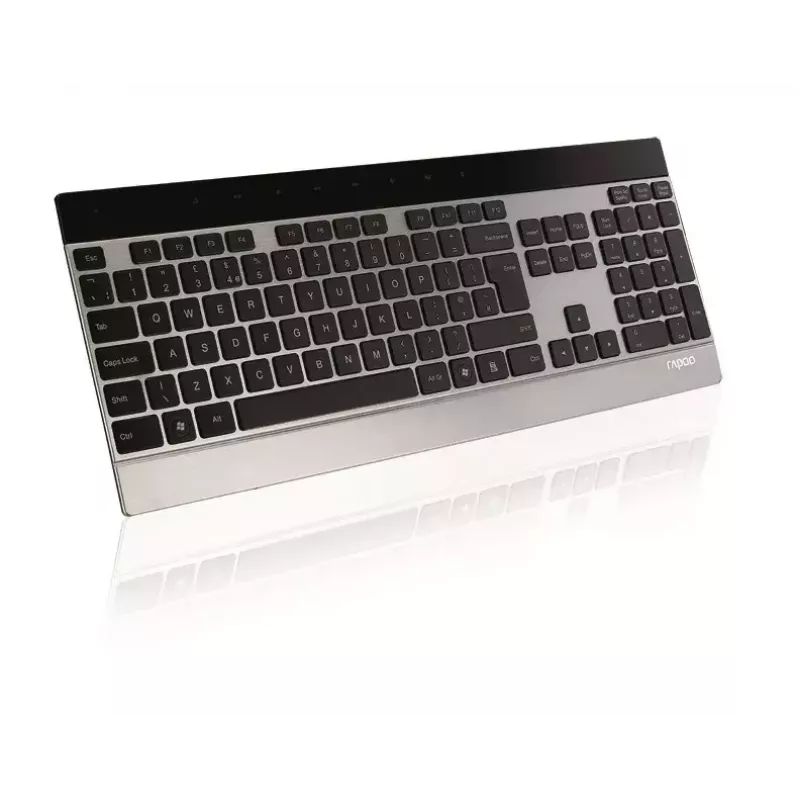 Klávesnica Rapoo E9270P RF Wireless QWERTZ nemecká čierna strieborná