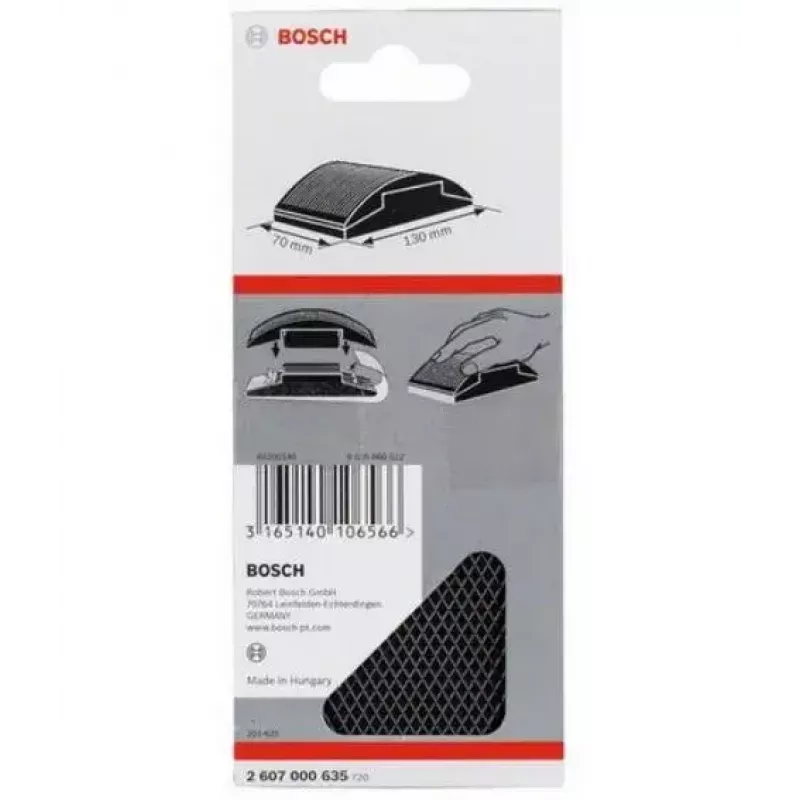 Brúsny blok Bosch 2 607 000 635 čierna guma 70x130mm