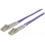 Intellinet 750899 optický prepojovací kábel, LC/LC multimode, 5 m, OM4, 50/125 µm, LSZH, fialový