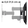 Hama 00118101 TV držiak na stenu 121,9 cm (48 palcov) čierny