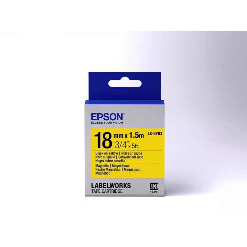 Epson LabelWorks LK-5YB2 kazeta s páskou na magnetické štítky, 18 mm x 1,5 m, pre LW-K400, LW-K400VP, LW-Z700FK