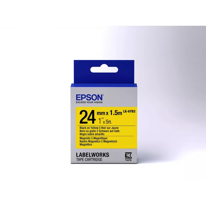 Epson LabelWorks LK-6YB2 kazeta s páskou na magnetické štítky, 1,5 m, pre LW-Z700FK