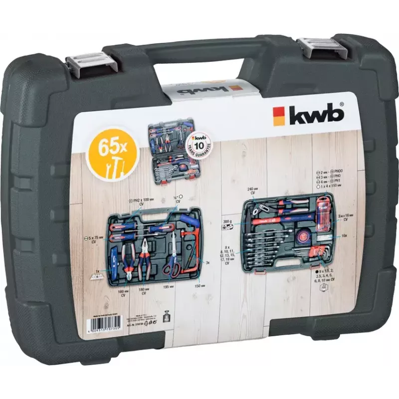kufrík na náradie KWB 65 PC 65 nástrojov