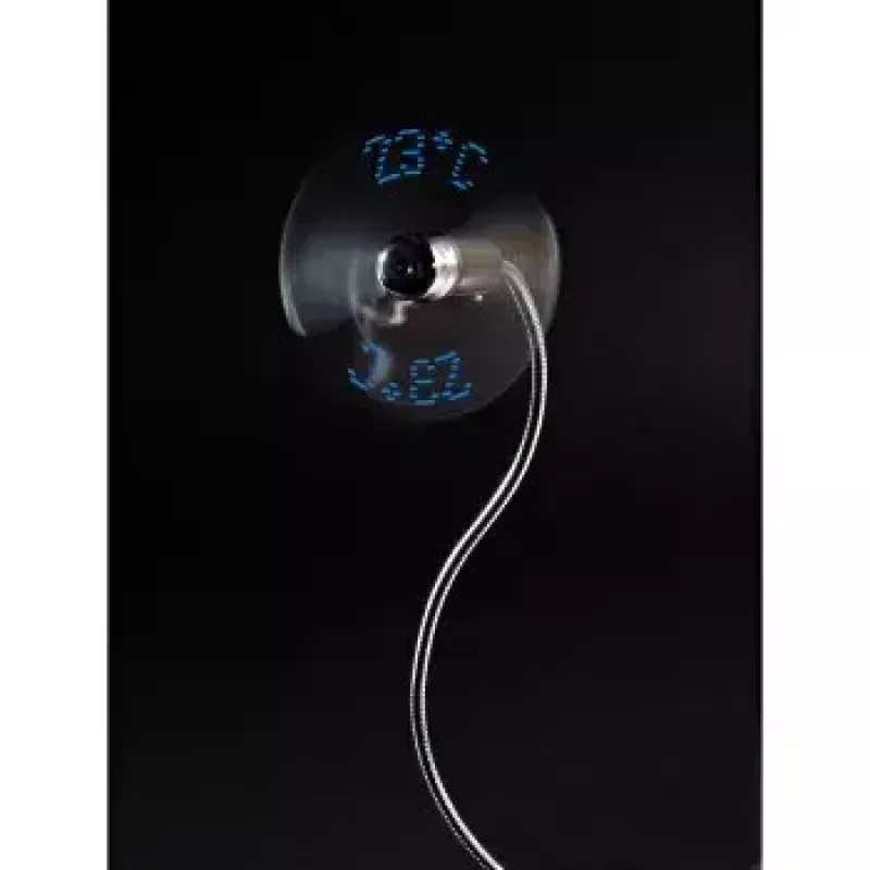 Hama 00012170 USB ventilátor s ukazovateľom teploty, strieborný