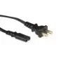 Napájací kábel USA konektor ACT Powercord C7 čierny 1,8 m