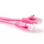 ACT 2 m U/UTP CAT6A patch kábel ružový, s ochranou západky, s RJ45 konektormi