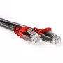 ACT čierny 0,5 m U/UTP CAT6A patch kábel krížený s RJ45 konektormi