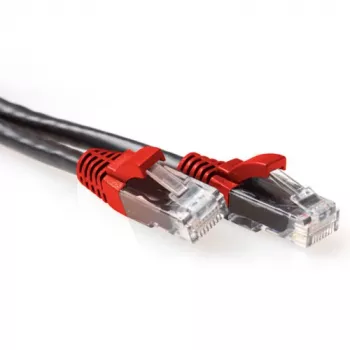 ACT čierny 5 m U/UTP CAT6A patch kábel krížený s RJ45 konektormi