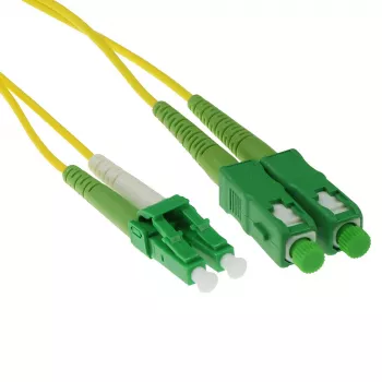 ACT 2 m LSZH Singlemode 9/125 OS2 optický patch kábel duplex s LC/APC8 a SC/APC8 konektormi