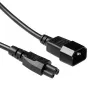 Napájací kábel C14 - C5 čierny 0,5 m ACT Powercord AK5218
