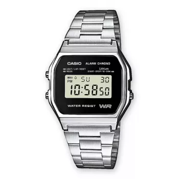 Náramkové hodinky unisex Casio A158WEA-1EF elektronické čierne