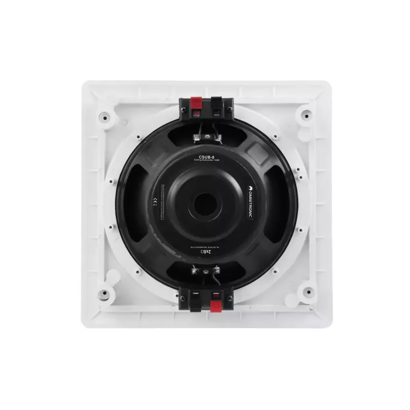 Omnitronic CSUB-8 stropný reproduktor, 120 W, 8 ohmov, biely