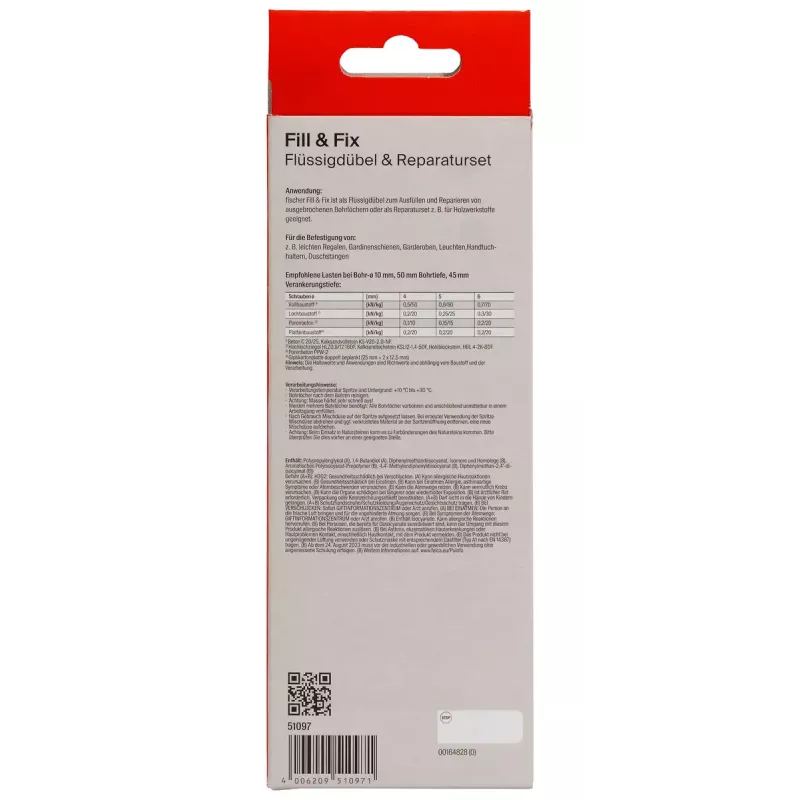 Fischer 051097 Liquid Dowel výplňová a upevňovacia hmota