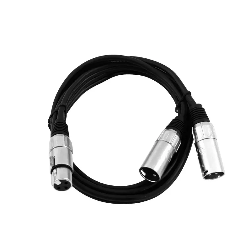 Audio kábel XLR (3-pin) 2 x XLR (3-pin) čierny Omnitronic 30225204