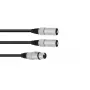 Audio kábel XLR (3-pin) 2 x XLR (3-pin) čierny Omnitronic 30225204