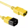ACT AK5426 napájací kábel so spojkou C13 a spojkou C14, 0,3 m, žltý
