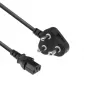 Napájací kábel ACT Powercord India/SA zástrčka – C13 čierny 2,5 m