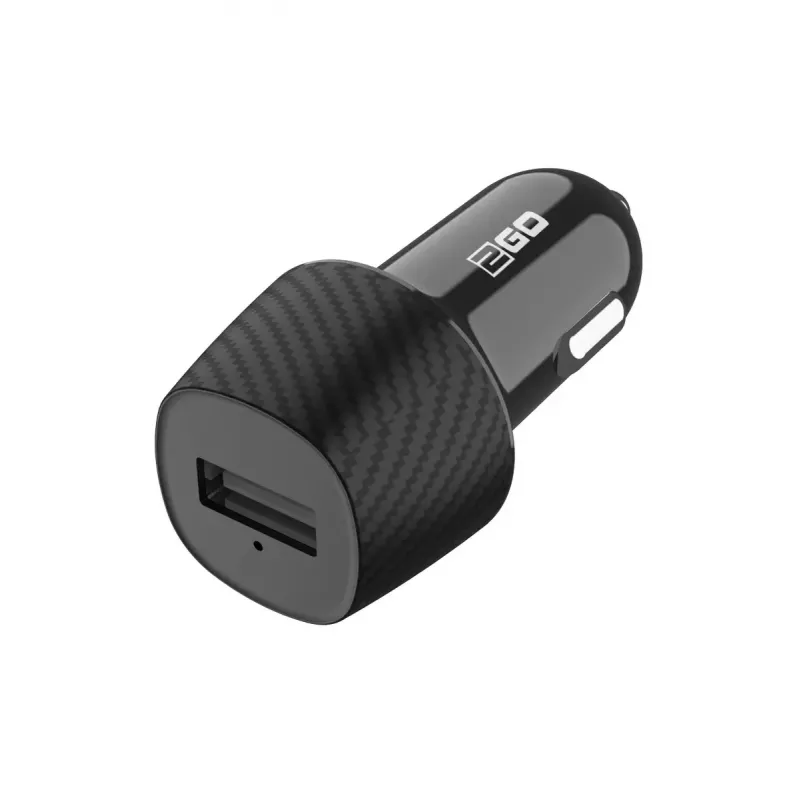 Mobilná nabíjačka 2GO 797258 univerzálna čierna zapaľovač auta 12/24V