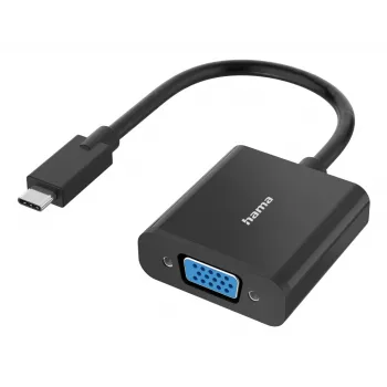 Hama 00300088 video kábel adaptér USB Type-C VGA (D-Sub) čierna