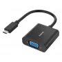 Hama 00300088 video kábel adaptér USB Type-C VGA (D-Sub) čierny