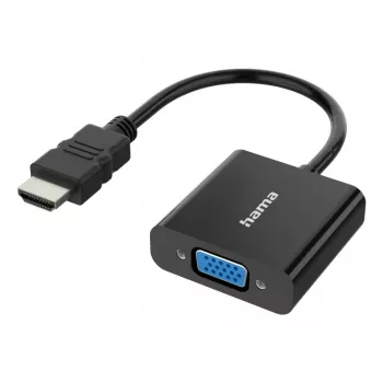 HAMA HDMI na VGA adaptér Classic Line 00300091 — HDMI (vstup) na VGA (výstup), Full HD 1080p